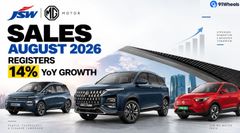 JSW MG Motor Sales August 2026, Registers 14% YoY Growth JSW MG Motor Sales August 2026, Registers 14% YoY Growth